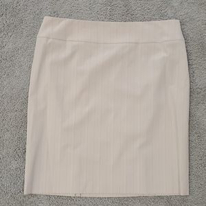 Antonio Melani tan pencil skirt with blush accent
